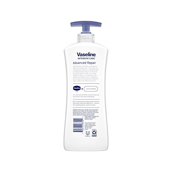 Vaseline Intensive Care Body Lotion for Dry Skin Advanced Repair Unscented Lotion Made with Ultra-Hydrating Lipids and…