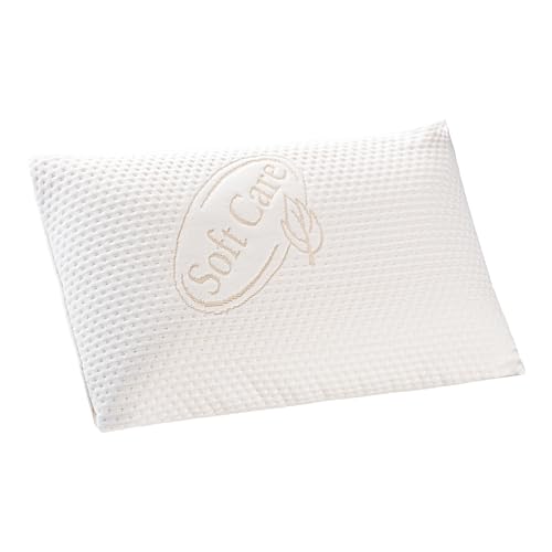 IKEA - Kinderkopfkissen LEN - 35x55 cm - Weiß 6 sabeatex ★ orthopädisches Reisekissen. Druckentlastung druch Visco-Gelschaum 40 x 25 x 12 cm auch als Kinderkissen geeignet.