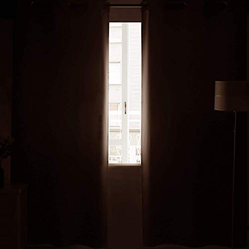 Image of DWCN Blackout Curtains 60 Inch Wide for Bedroom 60 x 84 Inch 2 Panels Brown