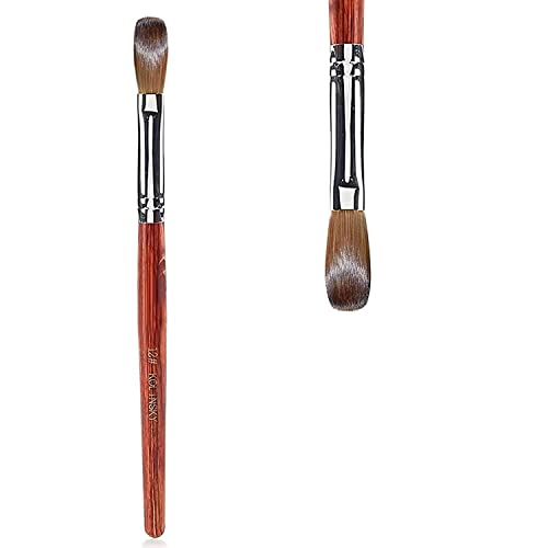 1 unid Pincel para Uñas de Acrílico Color Rojo,Herramientas Profesionales para Uñas,Manicura Herramienta,12# Cepillo de uñas