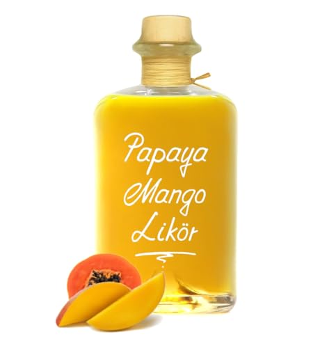 Papaya Mango Likör 0,5L 18% Vol. herrlich exotisch mit intensiver Frucht