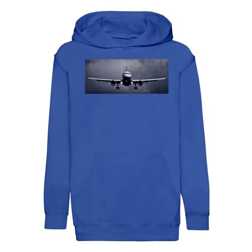 Sweat à capuche enfant avion en coton premium vêtement doux de qualité supérieure