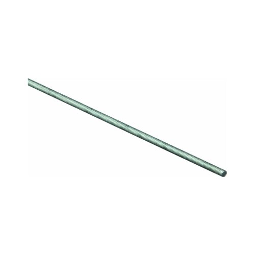 Stanley National N218-289 218289 Threaded Rod, 5/16-24 X 3 Ft, Steel, Zinc Plated