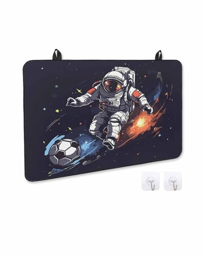 Stove Cover for Electric Stove, Sports Theme Play Football Stove Top Cover for Glass Top, Heat Rubber Mat Foldable Cooktop Cover Top Protector, 36