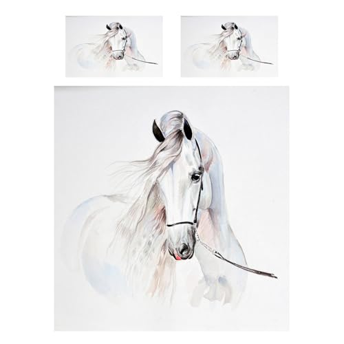 Housse de couette 90x190 cm facile à border et infroissable en microfibre cheval - 3