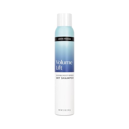 John Frieda Volumizing Dry Shampoo for Fine or Flat Hair Oil Absorbing Root Lift Spray with No White Residue Lightweight Volume 5.1 Oz