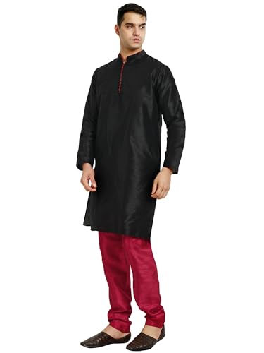 Men's Casual Art Silk Kurta Pajama Set2