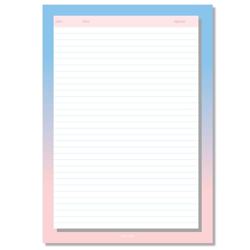 Image of Premium A4 Project Papers I One Side Ruled I For Projects, Assignments,Holiday homework,Notes- Pack of 80 (Gradient)