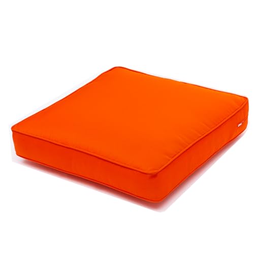 QILLOWAY Outdoor Chair Cushion Set, Outdoor Replacement Cushions for Patio Furniture. (Orange)
