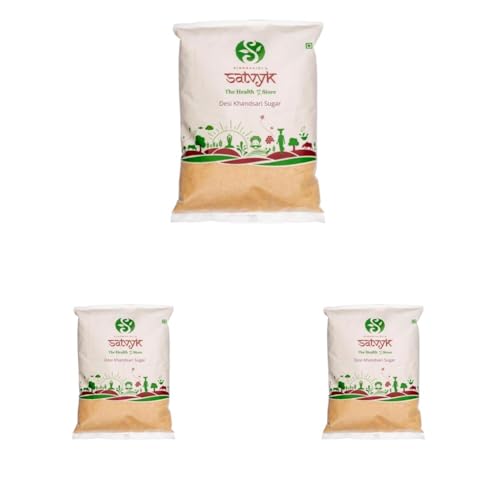 Image of S Siddhagiri's SATVYK THE HEALTH re STORE Desi Khand (Set of 2 - 2kg) - Unrefined Khandsari | Raw Khand | Unprocessed Sugarcane Khandsari Sugar | Khandsari Sugar | Chemical Free Khand | Pesticides Free Khandsari | Sulphur-free Khand Sugar