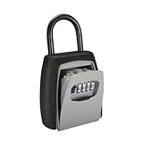 Cabilock Wetterfeste Zahlencode Schlüsselsafe Schlüsselbox Wandmontage ohne Installation Großer Innenraum Rostfrei Sicher für Außenbereich Notfallschlüssel und Haustierbetreuung