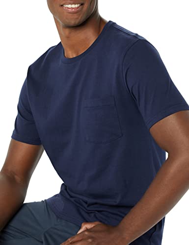 Image of Amazon Essentials Men's Short-Sleeve Crewneck Pocket T-Shirts
