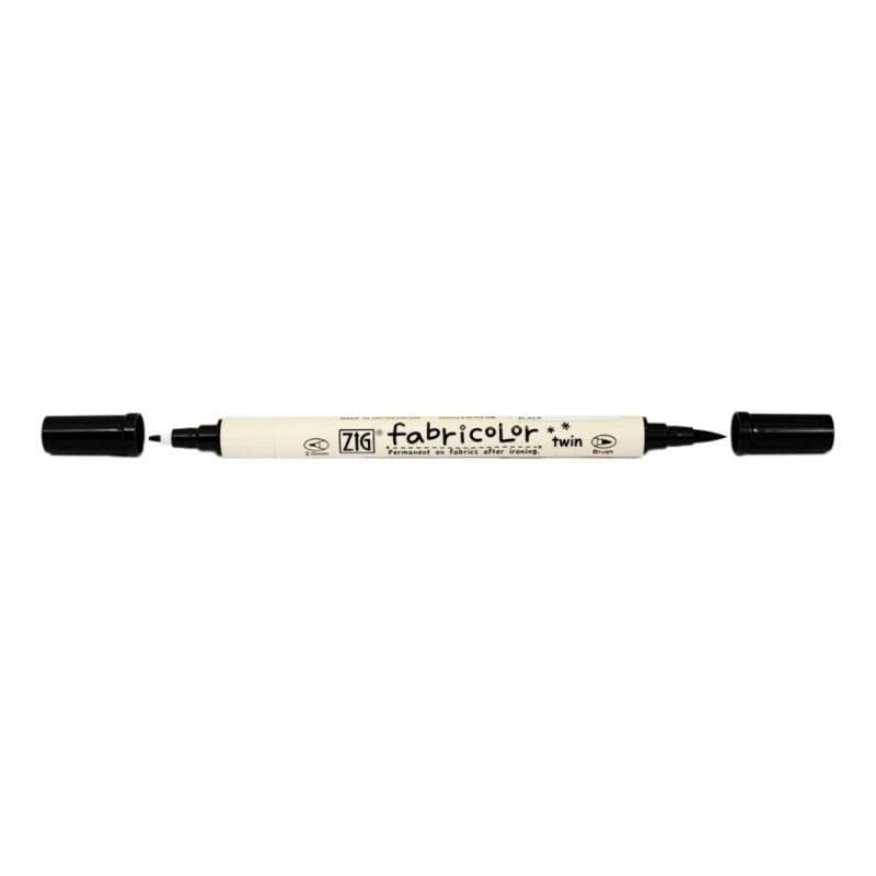 ZIG Fabricolor Twin Tip Pen Sets - 24 Colour Set, Yellow - Image 3
