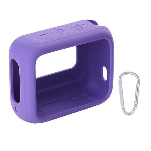 co2CREA Silicone case for JBL Go 4 Waterproof Portable Bluetooth Speaker, Portable Ultra-light Protective Sleeve with Carabiner (Not Included speaker)