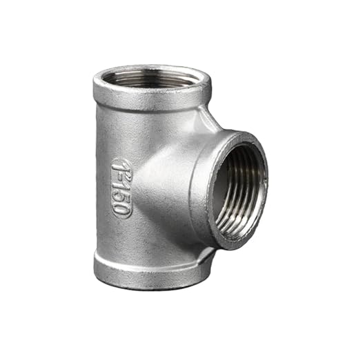 Coude à 4 voies en acier inoxydable 304 fileté BSP 1" haute résistance