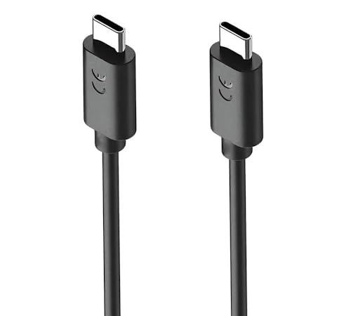 Image of Motorola Original Super-Fast Charging USB-C to C Cable | 68W TurboPower | Compatible with Moto G60, G40 Fusion, G71, G82, G100, Edge 20, Edge 30, Edge 40 & More- Black