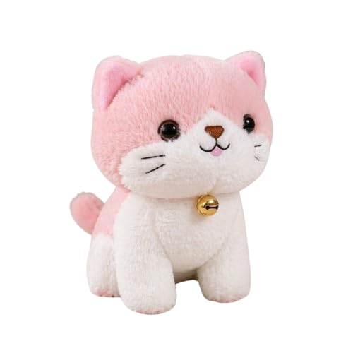 Image of Liquortees CAT Soft Toy Teddy Bear, Plush Stuffed Animal, Cute Huggable Pink Cat Plush 22 cm, Baby Gift for Baby Boy & Baby Girl, Girls, Girlfriend, Soft Cuddly Animal Toy