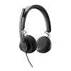 Logitech Zone 750 Wired On-Ear Headset with Advanced Noise-canceling Microphone, Simple USB-C and Included USB-A Adapter, Plug-and-Play Compatibility for All Devices