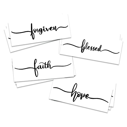 Faith Bracelet Temporary Tattoos | Pack of 12 | Skin Safe | MADE IN THE USA | Removable