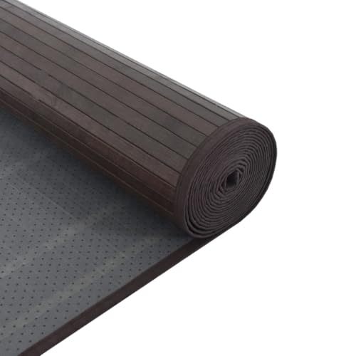 Alfombra de bambú resistente de 100 x 200 cm con acabado premium 7