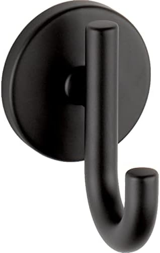 Delta Faucet 75935-BL Trinsic Zinc Towel Hook, Matte Black