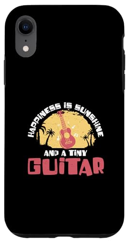 Happiness Is Sunshine And A Tiny Guitar �ʔ����E�N�����t�� �X�}�z�P�[�X iPhone XR �p