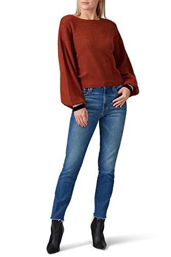 Louna Rent The Runway Pre-Loved Red Striped Cuff Sweater