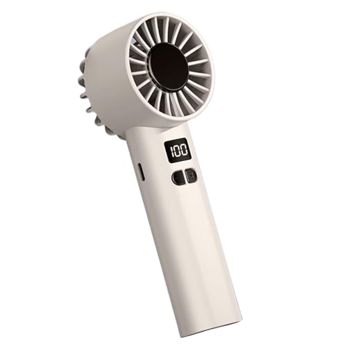 Générique Ventilatore a mano - ventilatore da scrivania elettrico portatile | Ventilatore portatile | Gadget a 100 velocità, display a LED