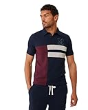 95 % coton, 5 % élasthanne Mexx Colorblock Polo SS, Bleu Marine, XL Homme