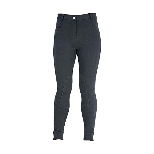 HyPERFORMANCE Childrens/Kids Melton Jodhpurs (24in) (Black)