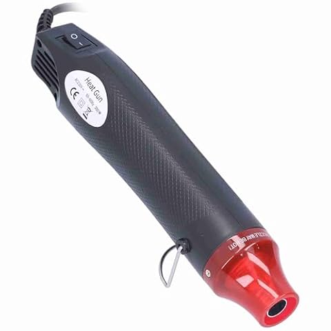Mini Opalarka Przenośna Wygodna Solidna Przenośna Wydajna Ręczna Opalarka do Majsterkowania Tłoczenie Folia Termokurczliwa PVC/Suszenie Farba Tłoczenie 300 W 200 ° w Sekund(European standard 230V)