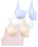 SALIA GIRL Tween Bras for Girls 12-14 with Adjustable Straps, Tween Sports Seamless Bras with Breathable Removeable Pads