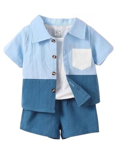 URBAN OX Stylish Boys Co ords Dress Set | Printed Shirts and Shor...