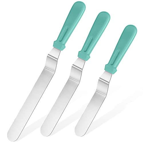Image of U-Taste Offset Icing Spatula Set, Cake Frosting Spreader, 6 /8 /10in,Aqua Sky