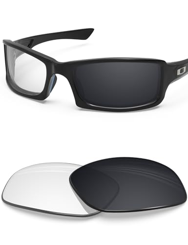 Image of BLAZERBUCK Anti-salt Replacement Lenses for Oakley Fives Squared(4+1) OO9238 Sunglasses - Clear Black Photochromic