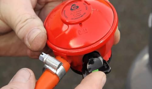 Ninyoon 2 m Länge 8 mm britischer Standard-Gasschlauch, PVC-LPG-Gasschlauch, 8 mm Innenbohrung mit 2 Clips