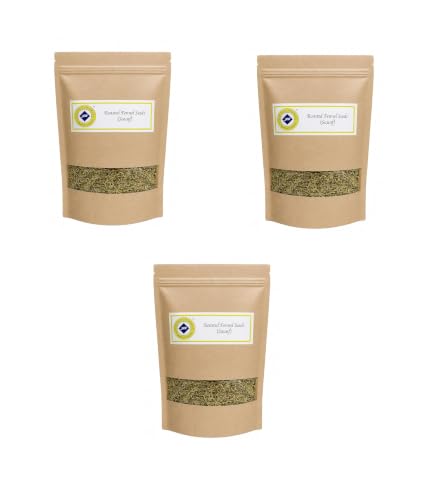 Image of Jyoti Ben's Roasted Abu Road Saunf | Premium Gujarati Mukhwas | Salted After Meal Mouth Freshener | No Preservatives | 250g x 3 Pouches (750g)