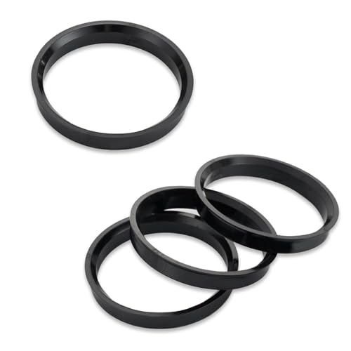 Ypoyney 4 PCS Car Hub Centric Rings 73.1mm OD to 60.1mm ID Shock Absorbing Hub Rings Plastic Hubcentric Rings Compatible with 60.1mm Vehicle Hubs and 73.1mm Wheel Center Bore