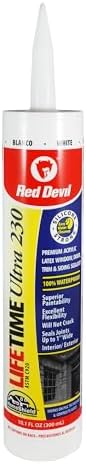 0770 Lifetime Ultra Premium Elastomeric Acrylic Latex Sealant, White, 10.1-Ounce