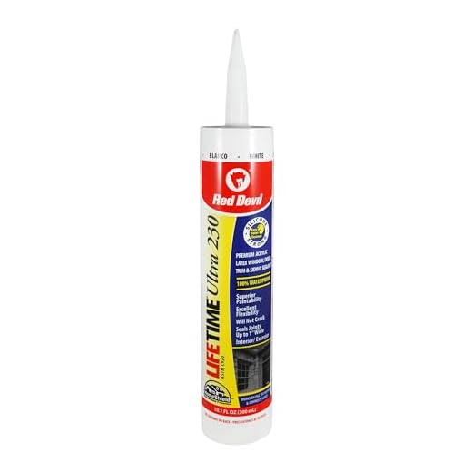 Red Devil 0770 Lifetime Ultra 230 Premium Elastomeric Acrylic Latex Sealant, 10.1 oz, White