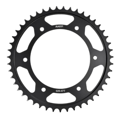 Pignon arrière moto 520 47T anti usure compatible Funduro F650ST et G650 GS
