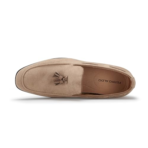 Image of Ferro Aldo Men's Premium Moc Toe Loafers | Casual & Dress Styles with Tassels & Horsebit Buckles