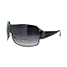 SA106 Mens Oversized Rectangular Shield Designer Fashion Warp Sunglasses Gunmetal