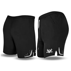 BEAST RAGE Gym Shorts for Men, Athletic Sports Quick Dry Breathable Workout Training Running Shorts with Pockets