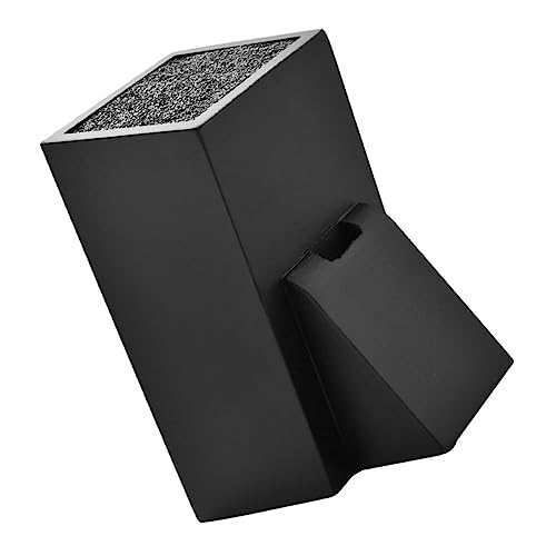 Unomor 1Pc Black Knife Storage Rack Convenient Kitchen Tool Holder Multi Functional Scissors Rack Space Saving Design for Easy Organization for Tidying Up Countertops