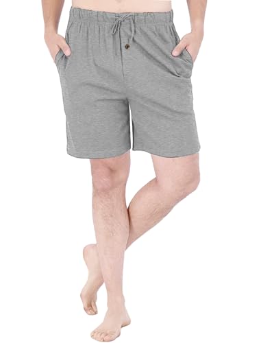Andrew Scott Men's Lounge Shorts | Drawstring & Pockets Cotton PJ-Sleep Short Bottoms | Multi Packs2