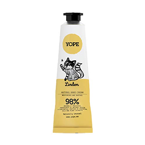 Yope natürliche Handcreme | 98% aus natürlichen | Zutaten | Linde | Shea Butter | Vegan Handcreme | 50ml Cover