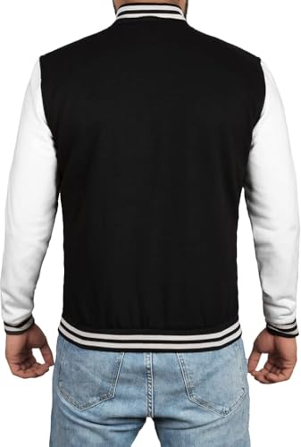 Image of Decrum Varsity Jacket Men - Casual High School Baseball Letterman Style Mens Bomber Jackets