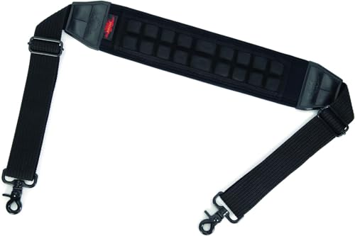 Image of NANUK Adjustable Shoulder Strap, 57.5 inch - Heavy-Duty, Padded with Non-Slip AirCell Cushioning - Black | Neoprene Strap with Aircell Padding, Coated-Steel Clasps, Fits Nanuk 905-945 Cases, Black
