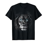 Lion Animal Motif Blue Eyes Artwork Lion T-Shirt